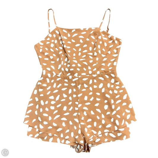 Romper By She + Sky In Orange, Size: M