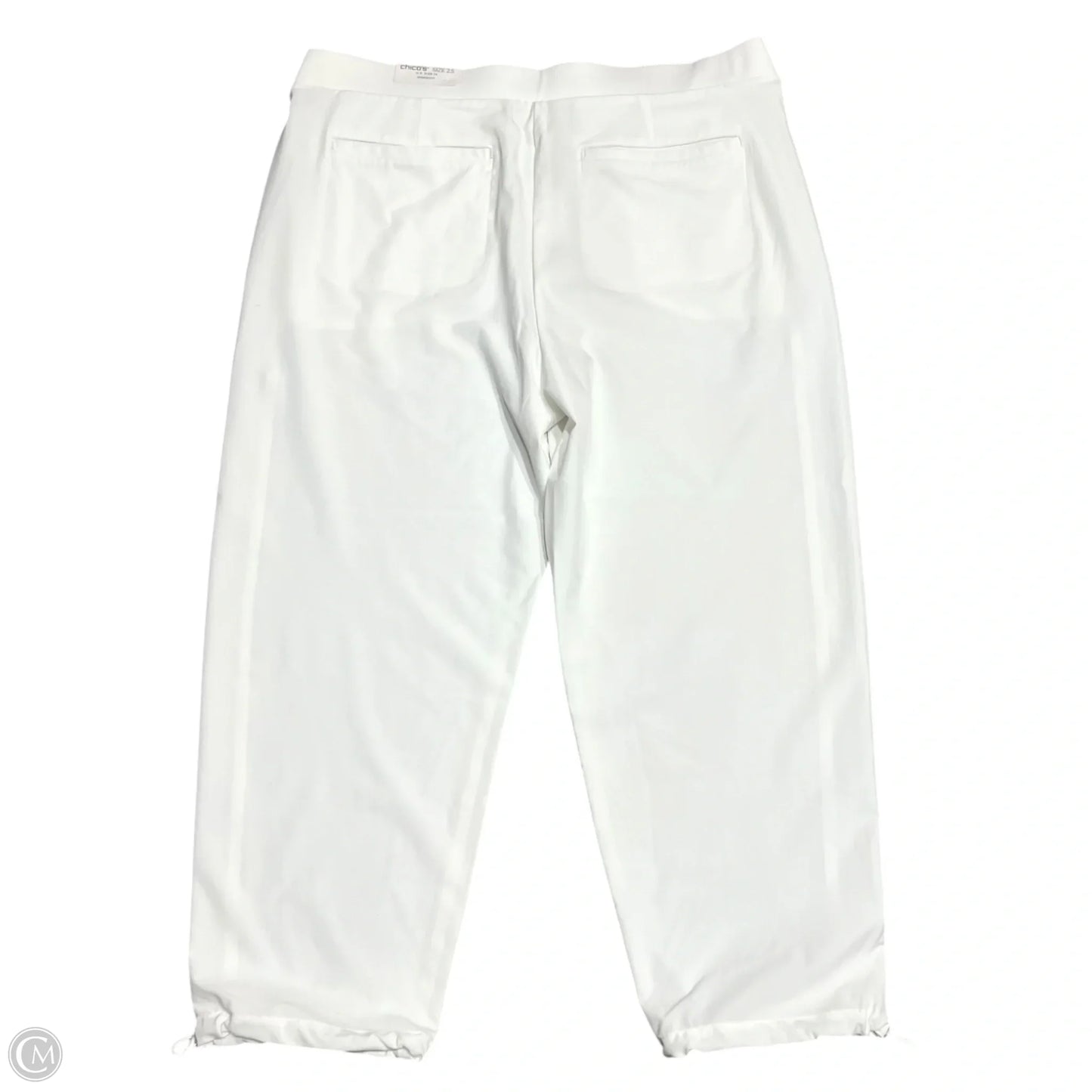 Athletic Pants By Chicos In White, Size: L