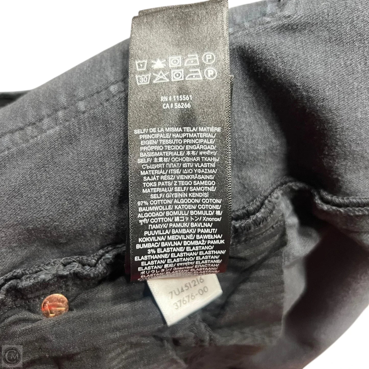 Jeans Flared By 7 For All Mankind In Black Denim, Size: 6