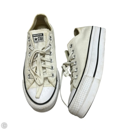 Shoes Sneakers Platform By Converse In Cream, Size: 7