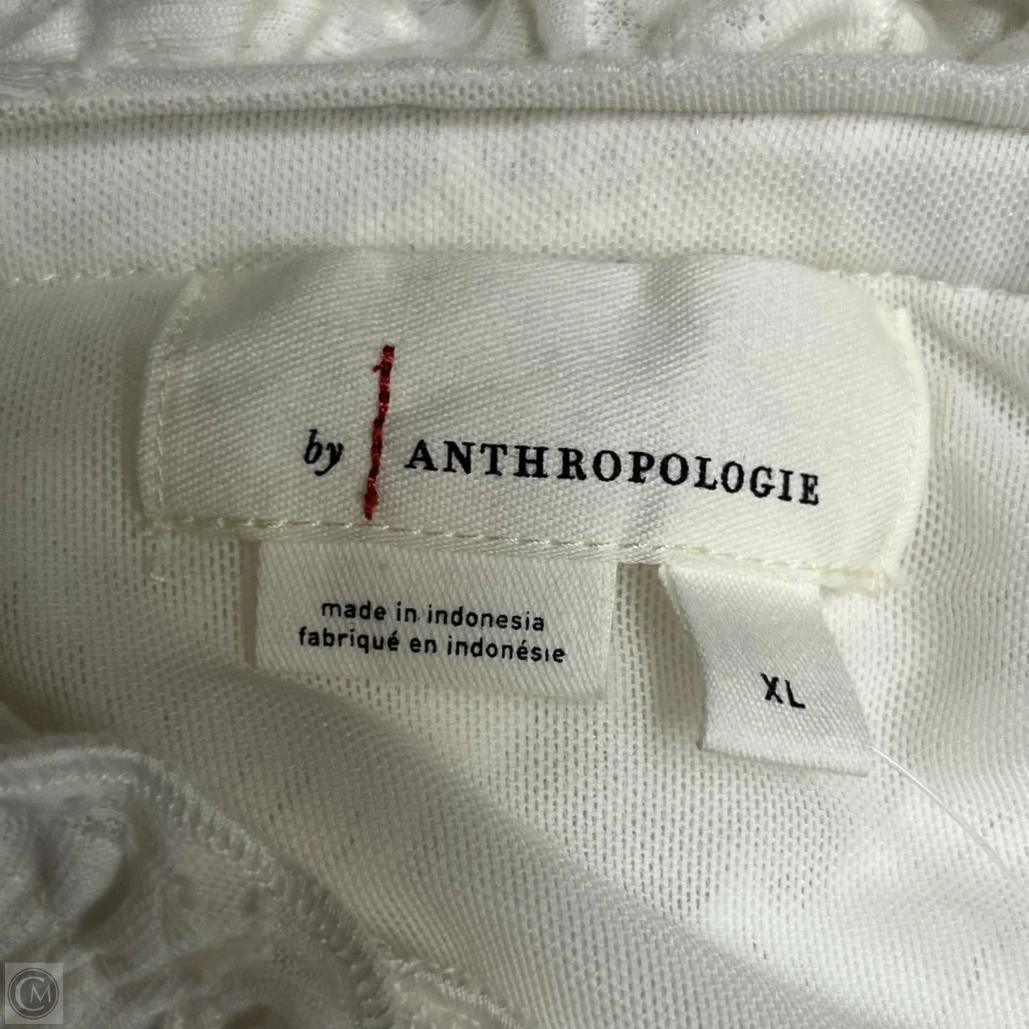 Top Sleeveless By Anthropologie In Cream, Size: Xl