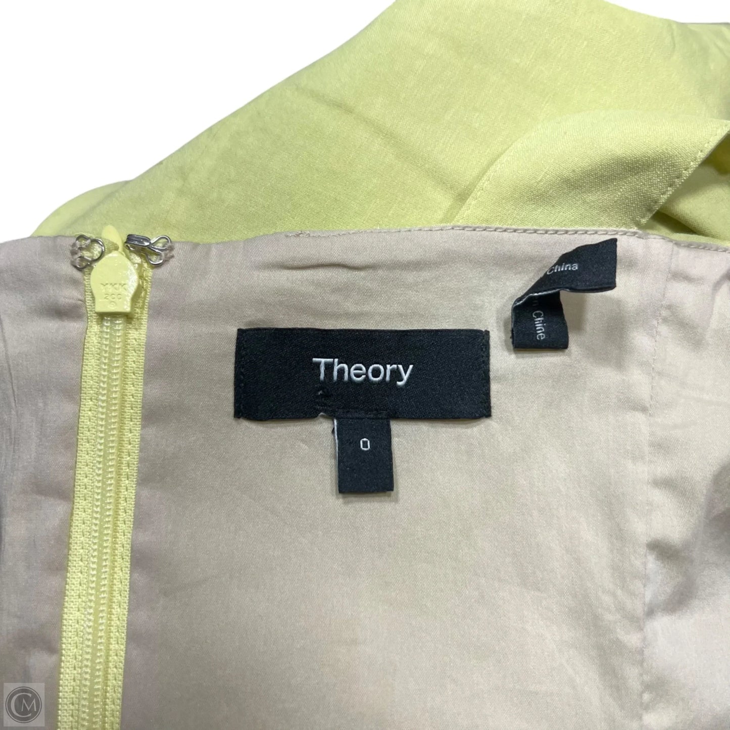 Dress Party Short By Theory In Yellow, Size: Xs
