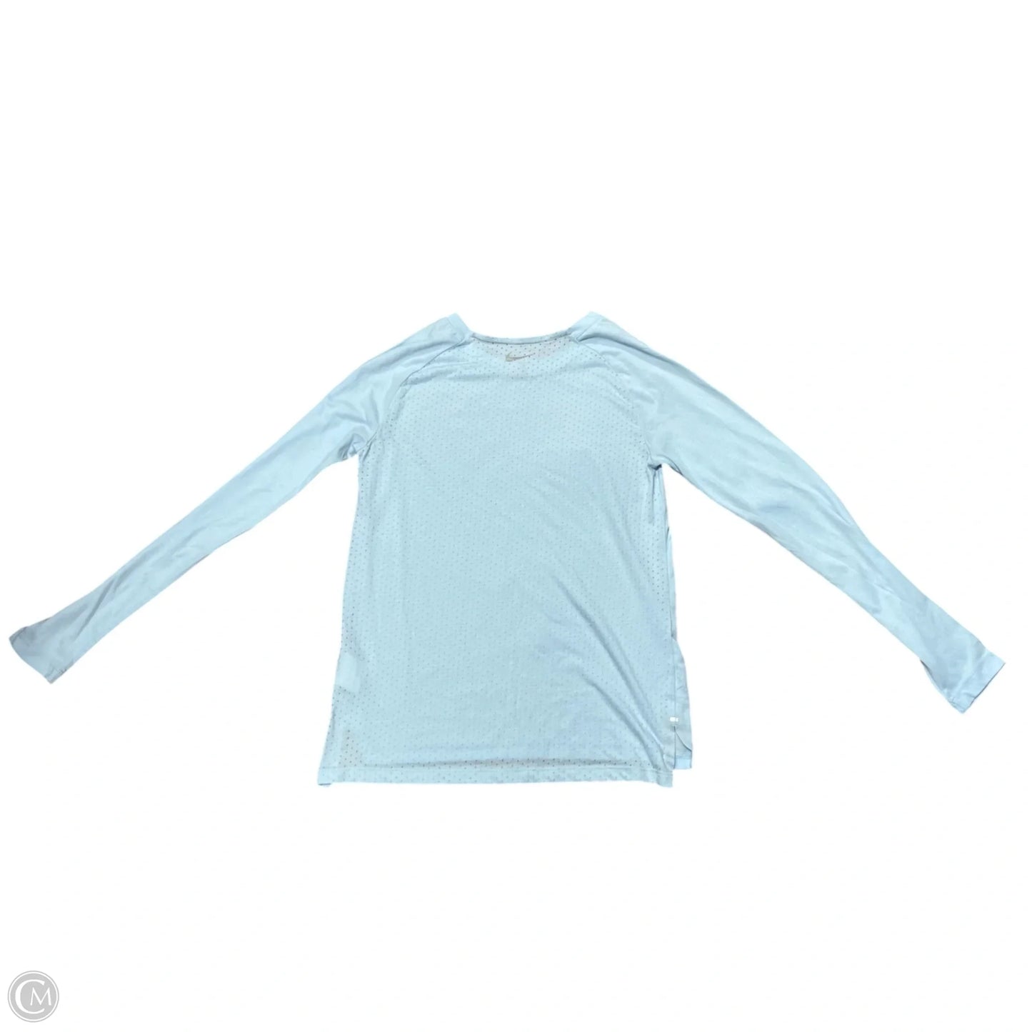 Athletic Top Long Sleeve Crewneck By Nike In Blue, Size: S