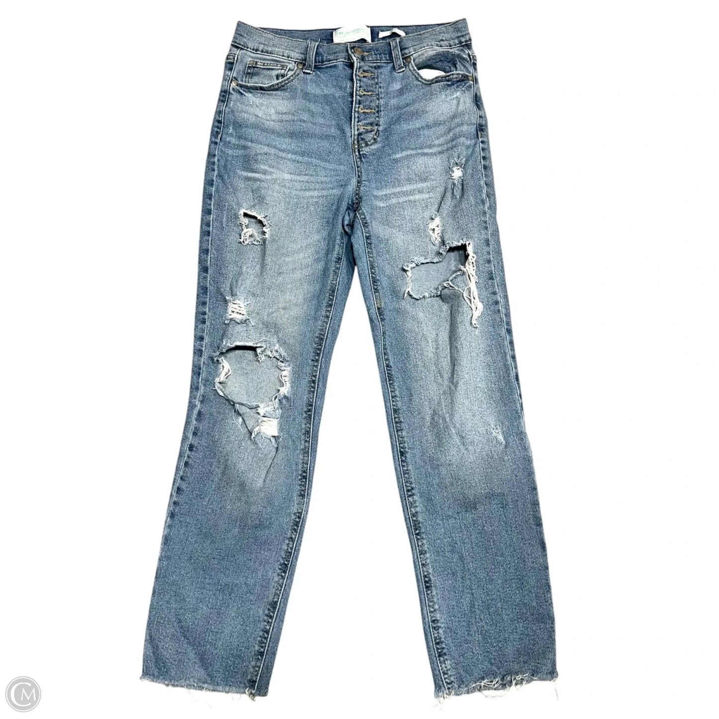 Jeans Straight By Celebrity Pink In Blue Denim, Size: 6