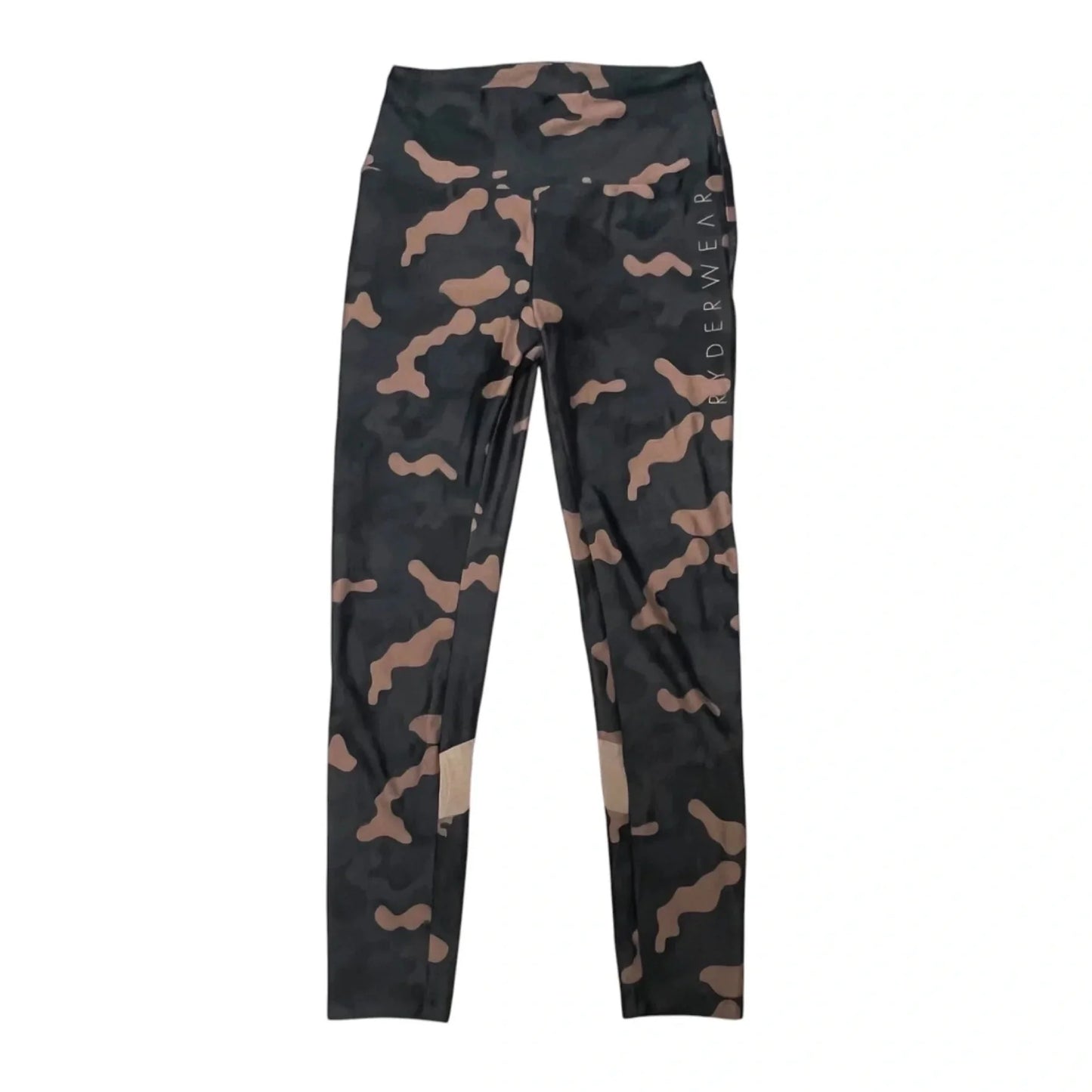 Athletic Leggings By Ryderwear In Black & Brown, Size: M