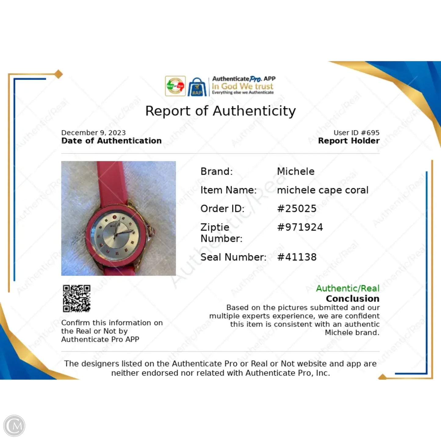 Watch Luxury Designer By Michele