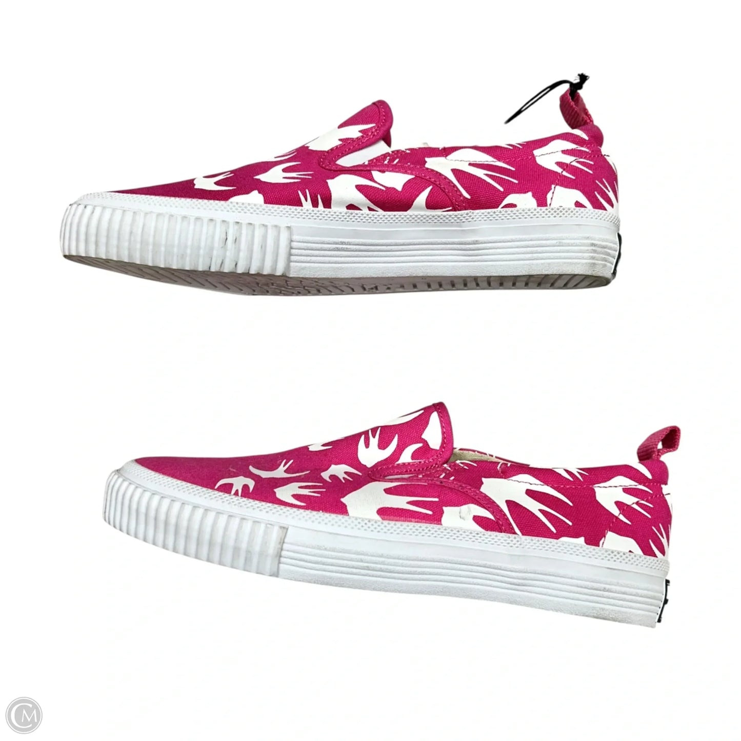Shoes Luxury Designer By Alexander Mcqueen In Pink & White, Size: 8