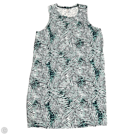Dress Casual Short By Zuda In Green & White, Size: 1x