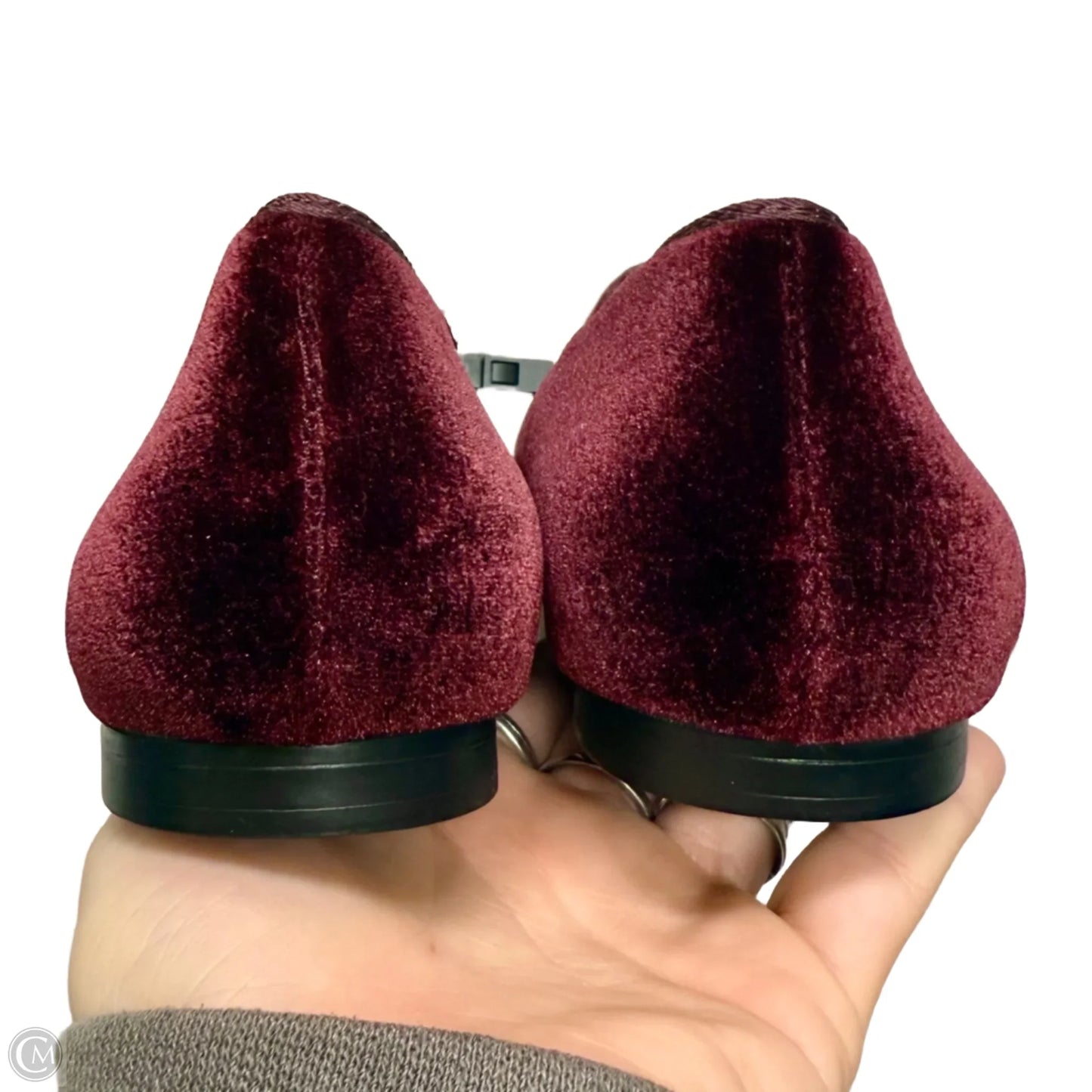 Shoes Flats By Zara In Maroon, Size: 8