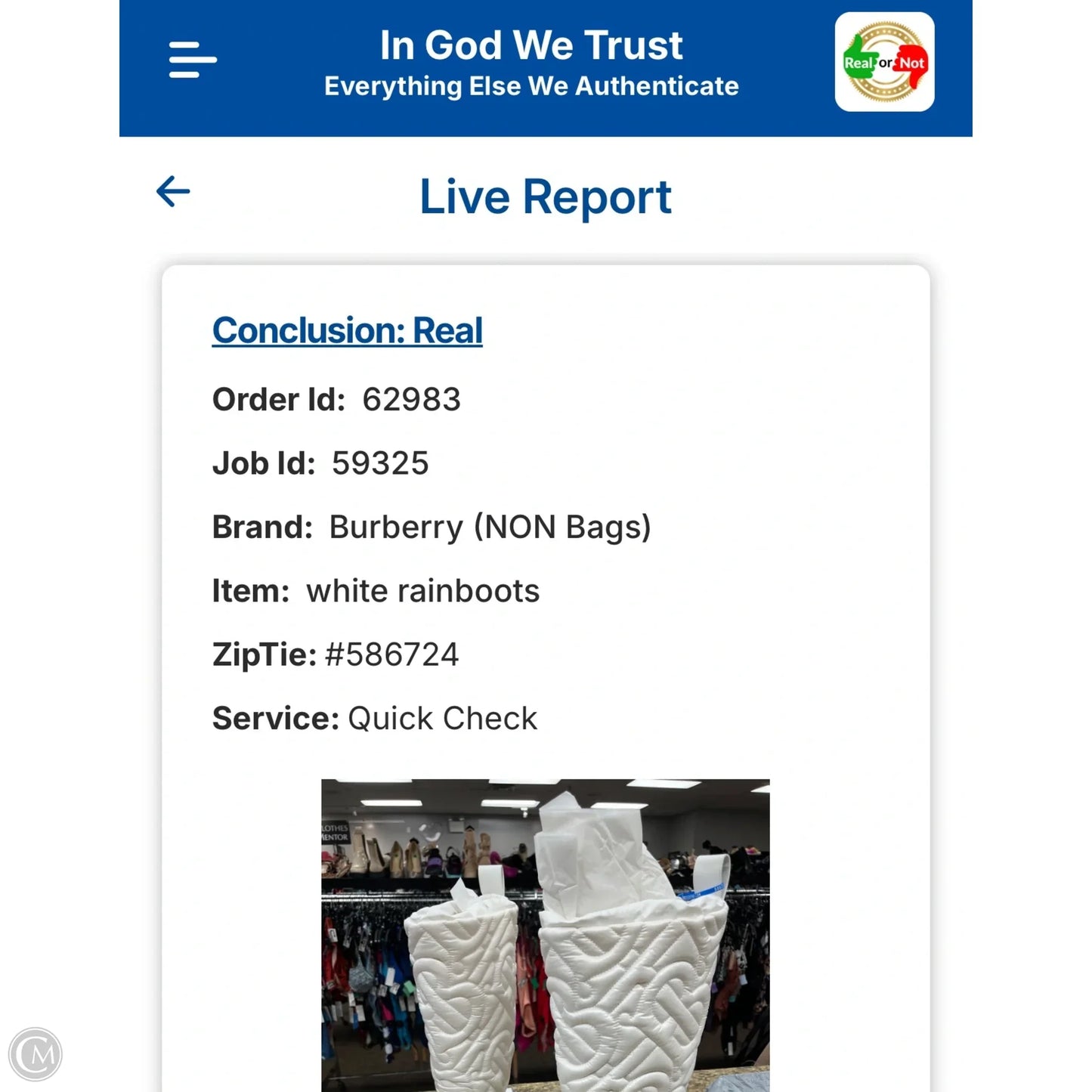 Boots Luxury Designer By Burberry In White, Size: 9.5