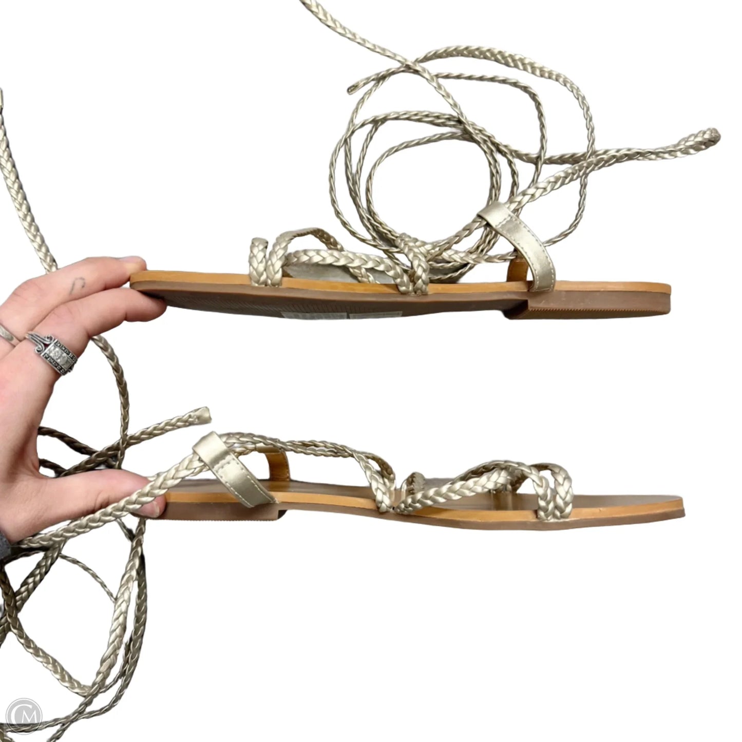 Sandals Flats By J. Crew In Gold, Size: 7