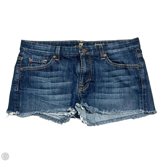 Shorts By 7 For All Mankind In Blue Denim, Size: 14