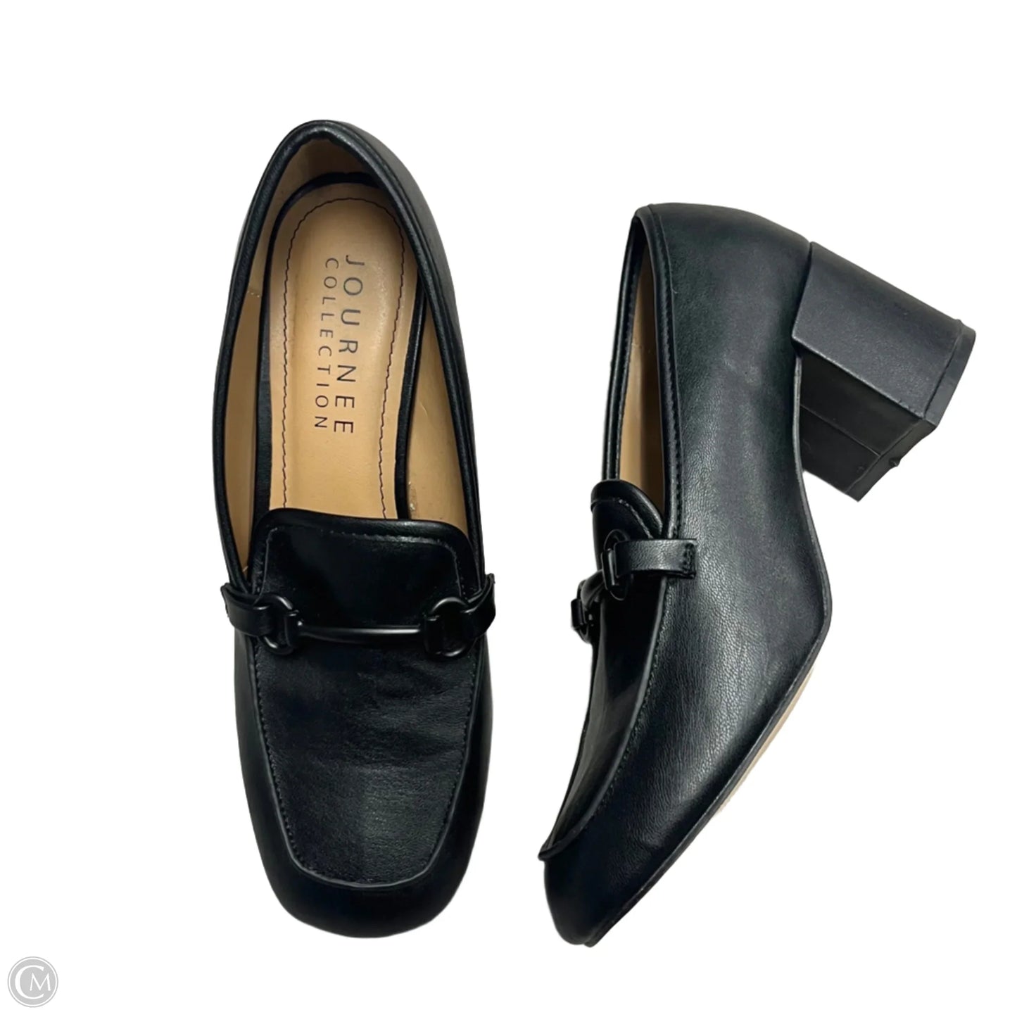 Shoes Heels Block By Journee In Black, Size: 8