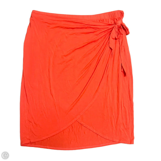 Skirt Midi By Ava & Viv In Orange, Size: 3x