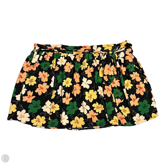 Skirt Mini & Short By Who What Wear In Black & Orange, Size: 4x