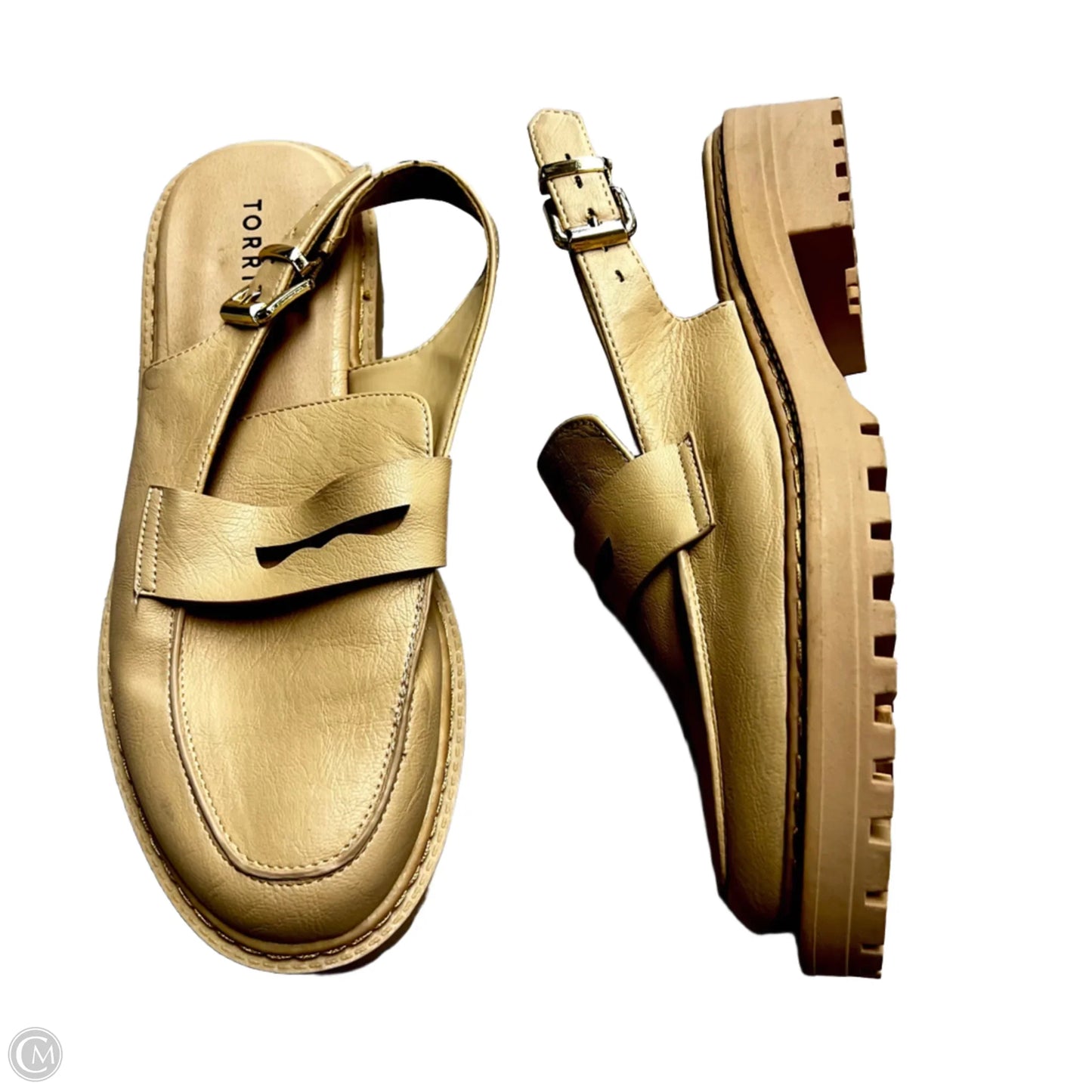 Shoes Heels Wedge By Torrid In Tan, Size: 9.5