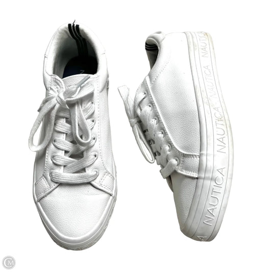 Shoes Sneakers By Nautica In White, Size: 8.5