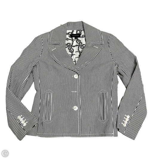 Blazer By Talbots In Striped Pattern, Size: M