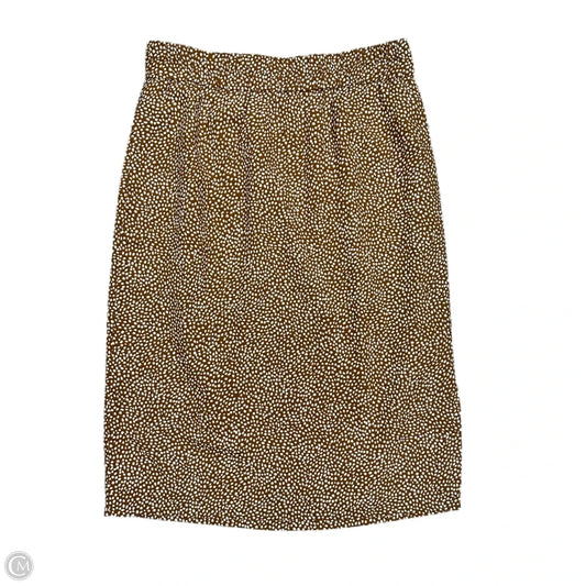 Skirt Maxi By J. Crew In Brown & White, Size: M