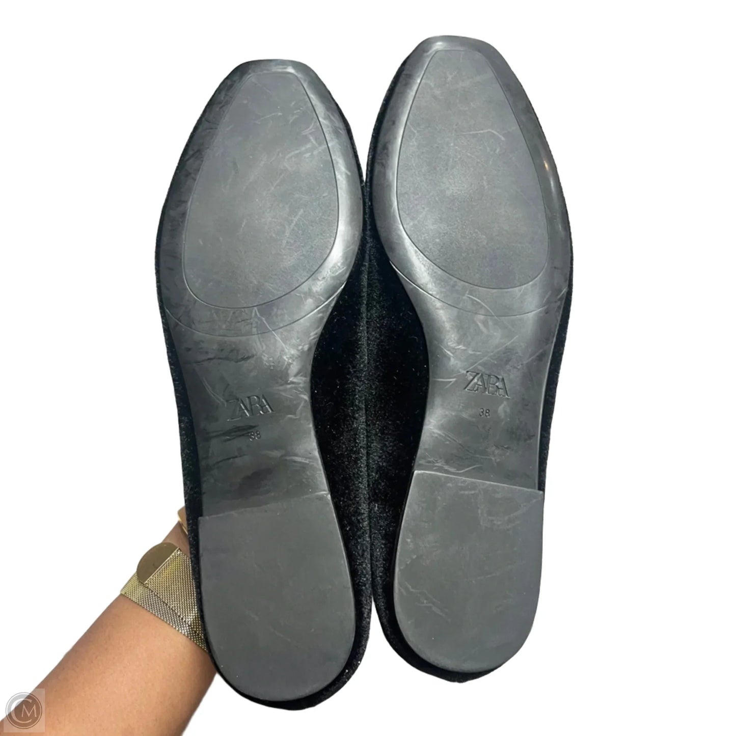 Shoes Flats By Zara In Black, Size: 7.5