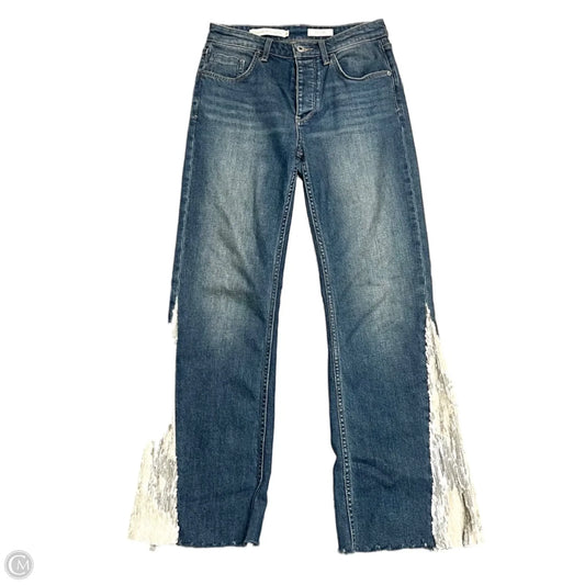 Jeans Flared By Pilcro In Blue Denim, Size: 2
