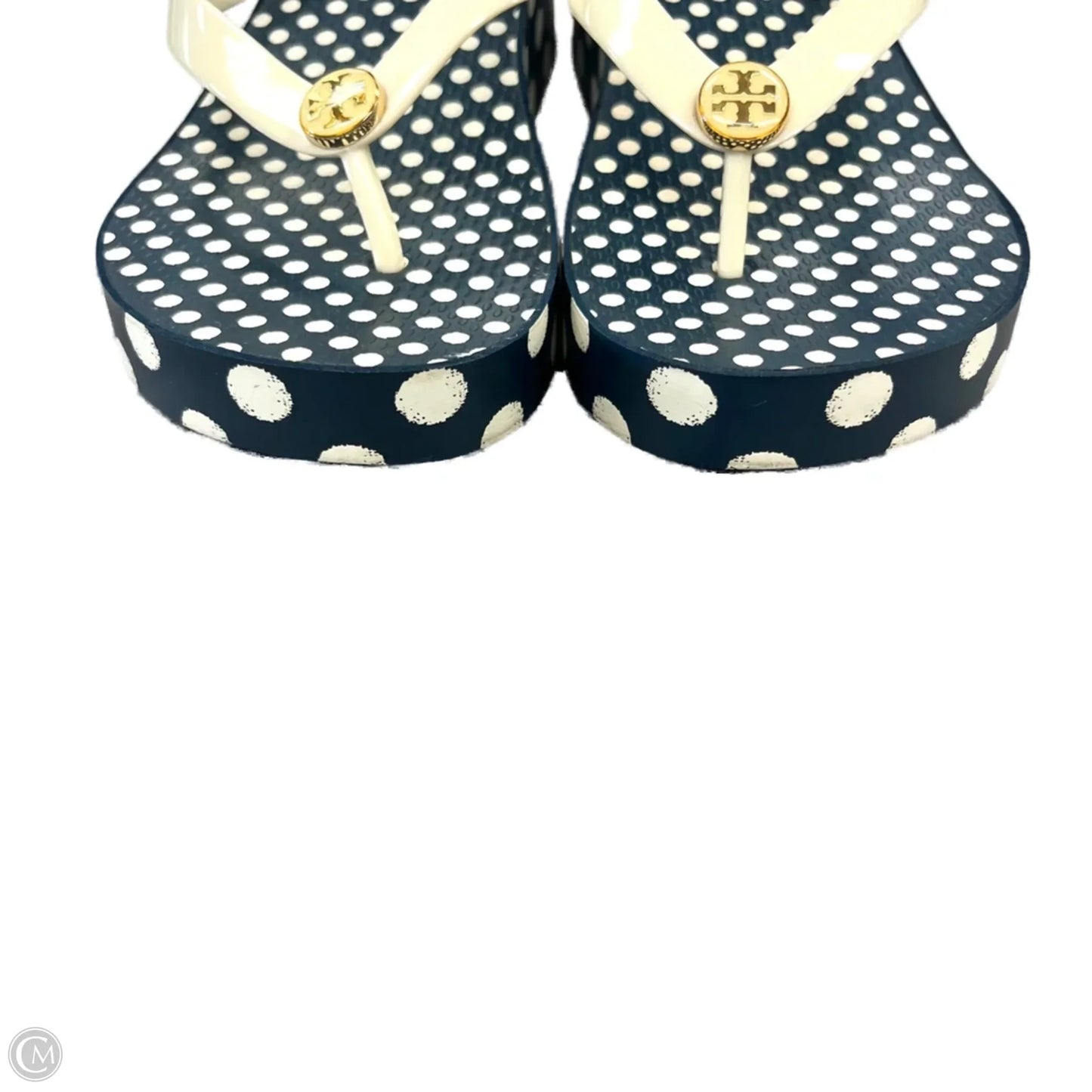 Sandals Designer By Tory Burch In Polkadot Pattern, Size: 7.5