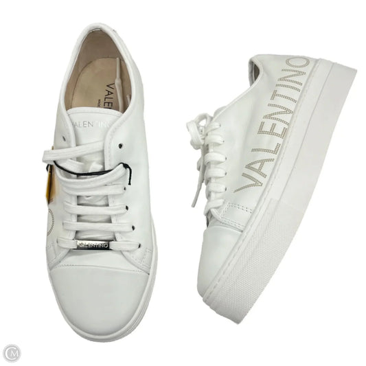 Shoes Designer By Valentino-mario In White, Size: 9.5
