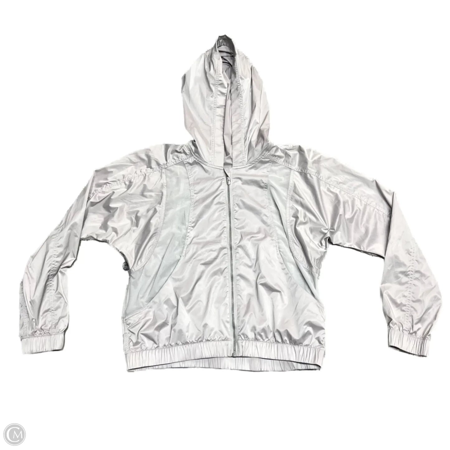 Jacket Windbreaker By Lululemon In Grey, Size: 8