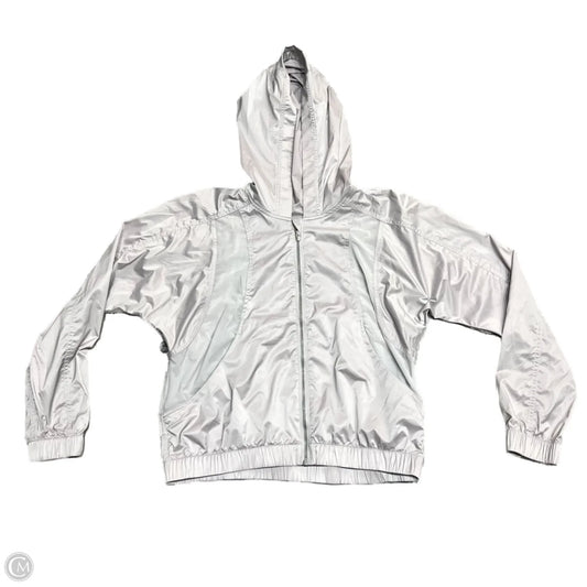 Jacket Windbreaker By Lululemon In Grey, Size: 8