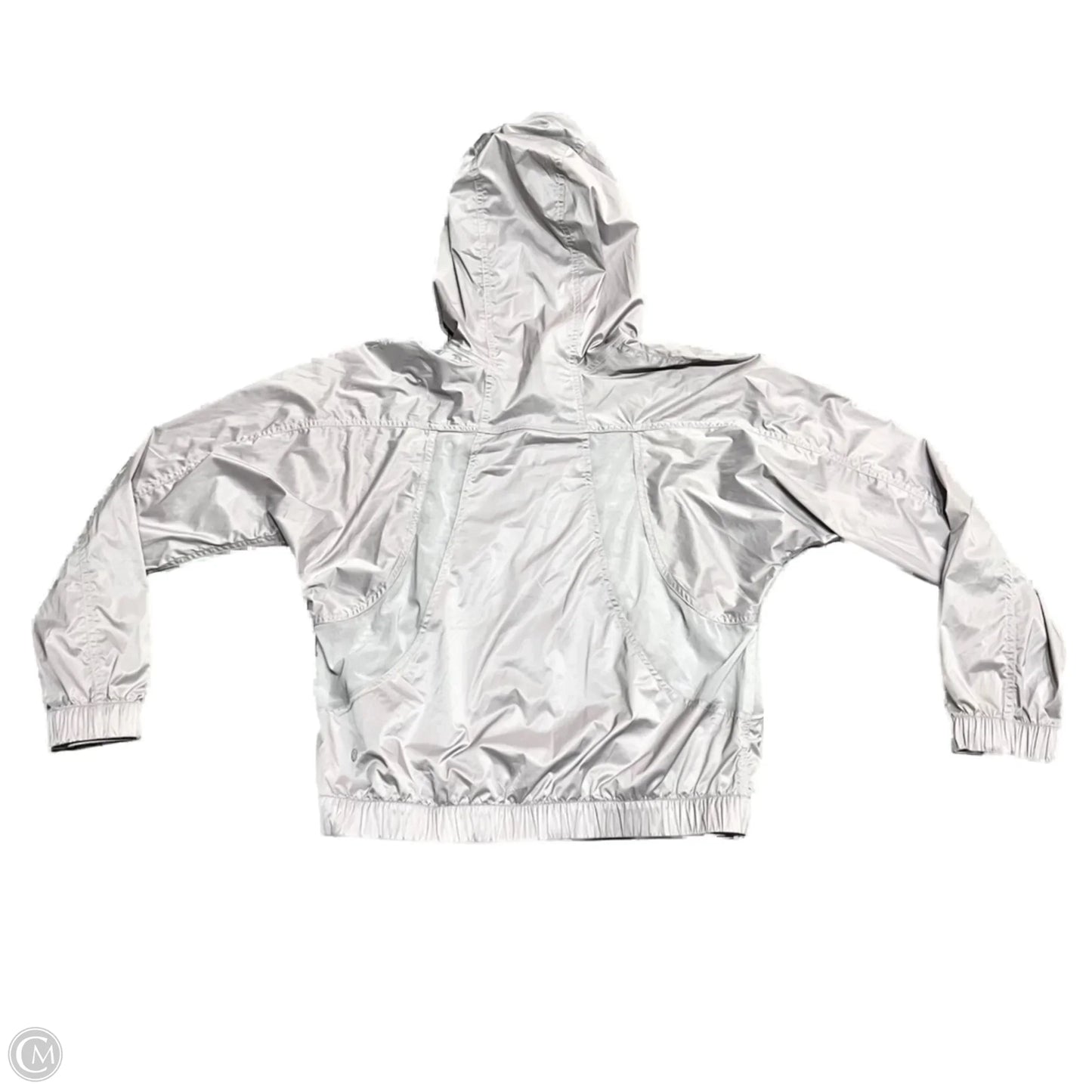 Jacket Windbreaker By Lululemon In Grey, Size: 8