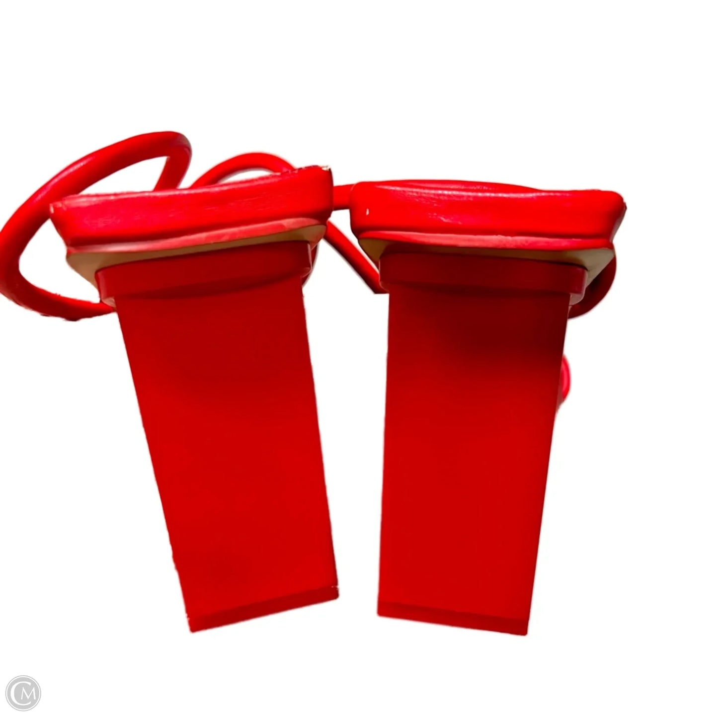 Shoes Heels Block By Public Desire In Red, Size: 5