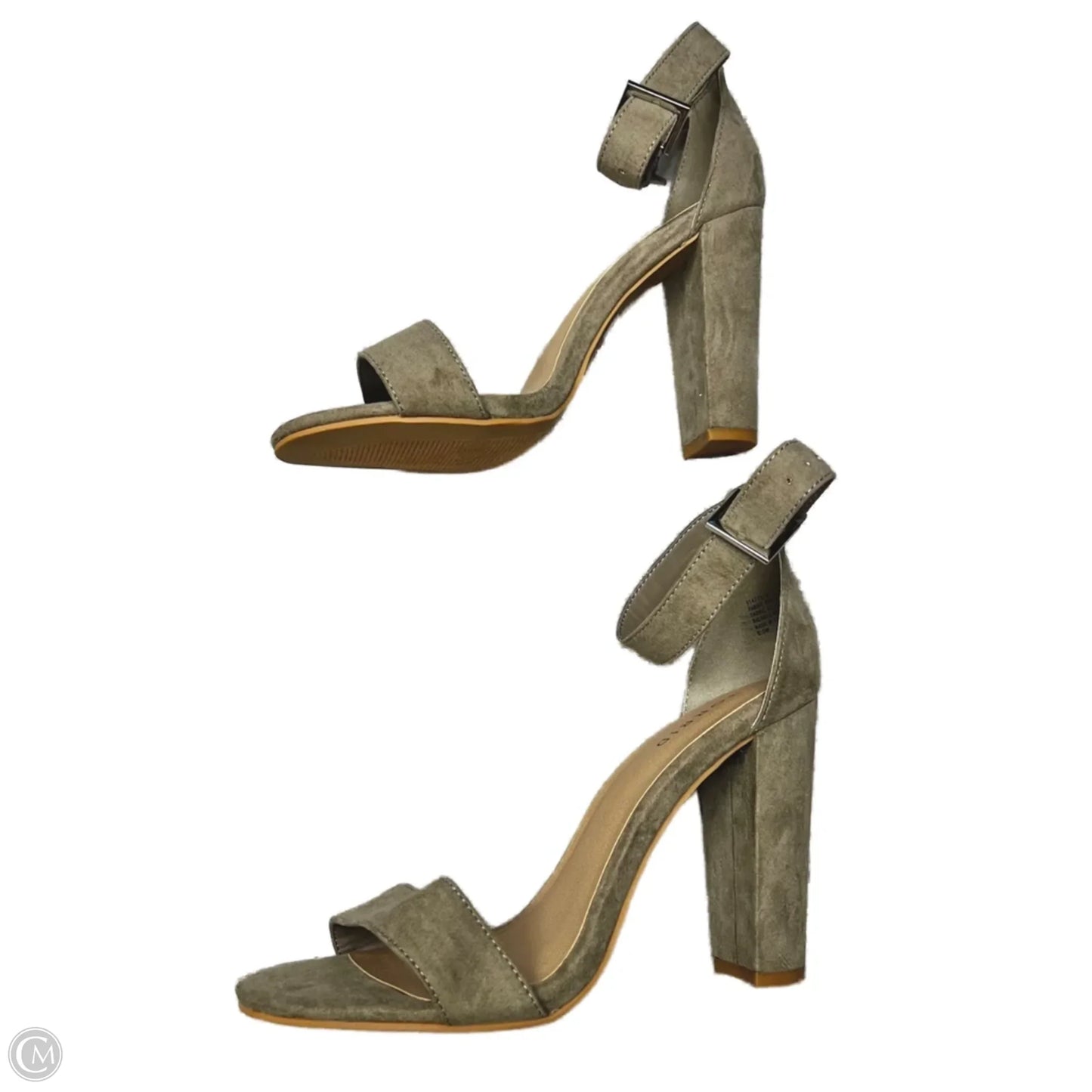Sandals Heels Stiletto By Torrid In Brown, Size: 8.5