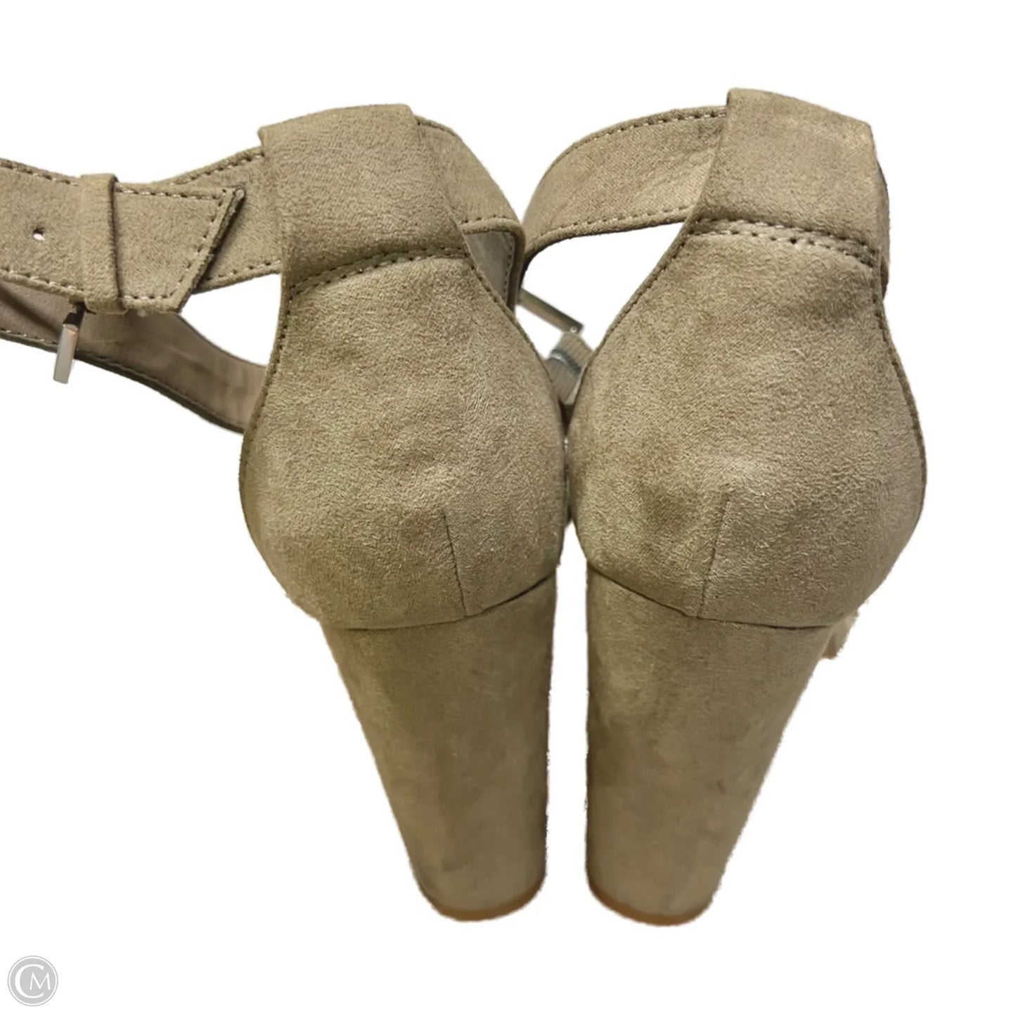 Sandals Heels Stiletto By Torrid In Brown, Size: 8.5