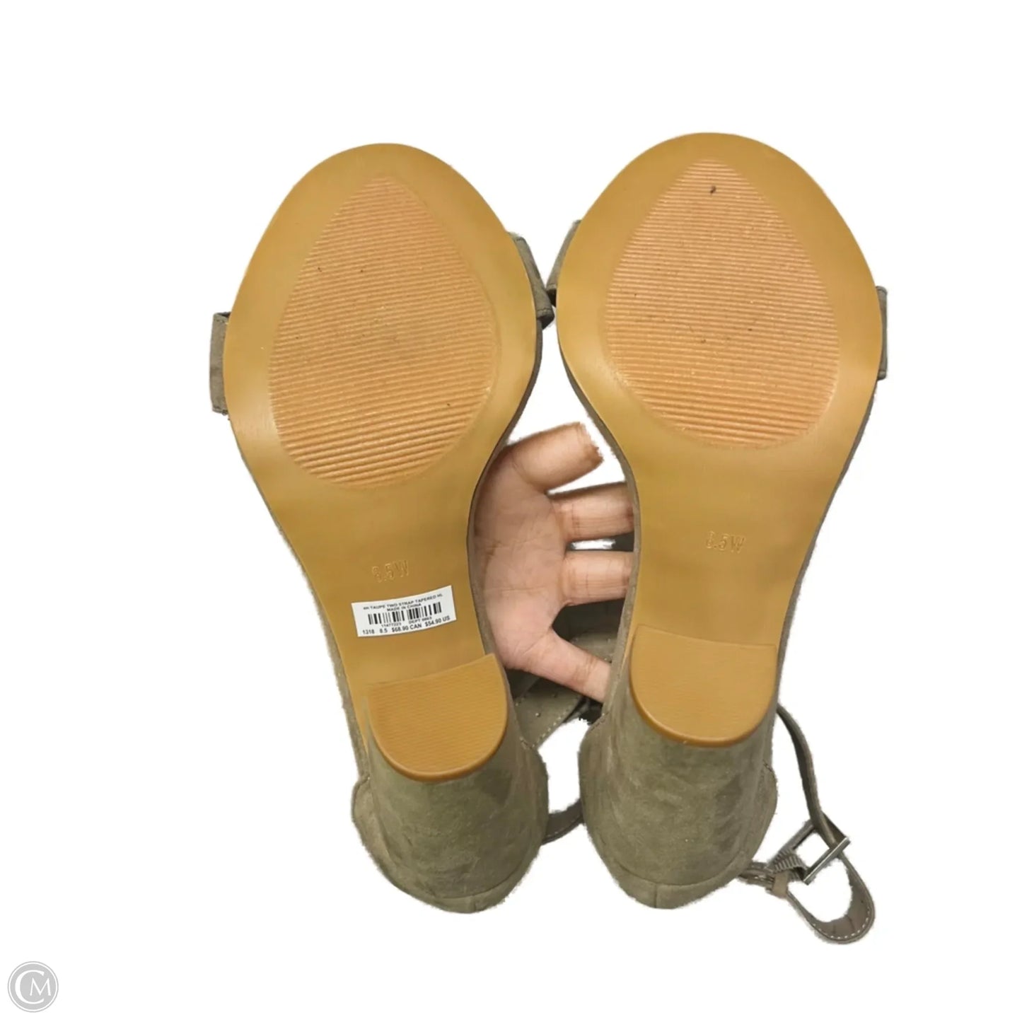 Sandals Heels Stiletto By Torrid In Brown, Size: 8.5