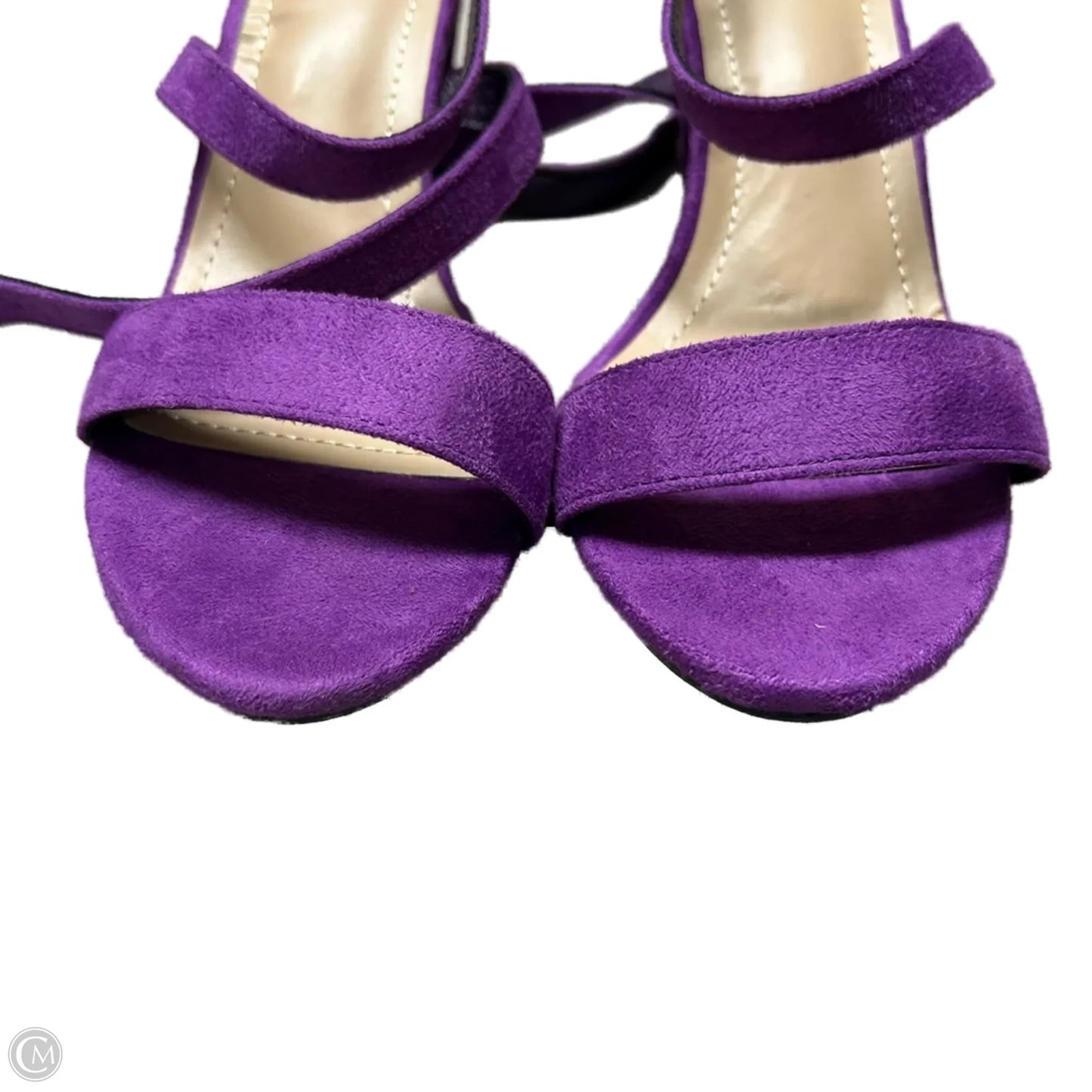 Sandals Heels Block By Trary In Purple, Size: 10