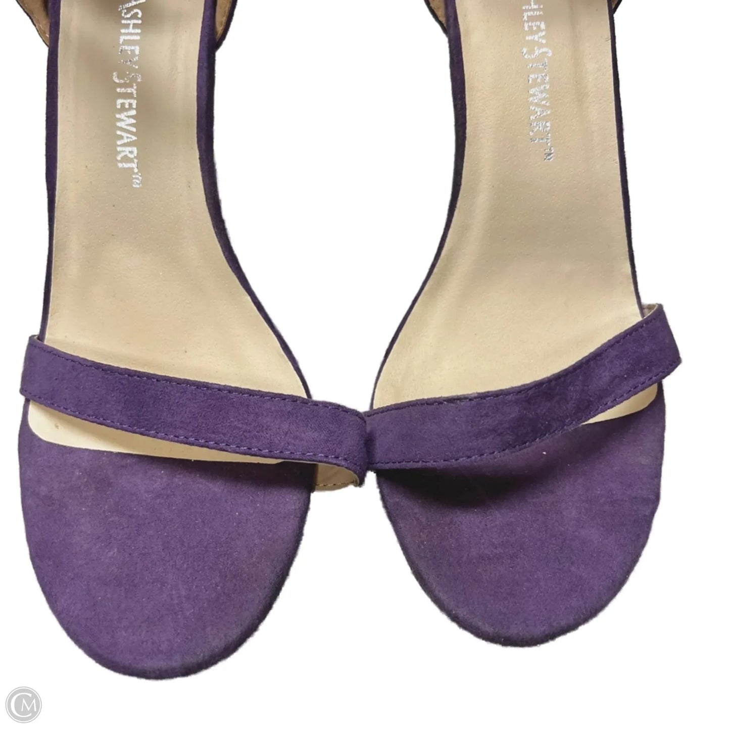Sandals Heels Stiletto By Ashley Stewart In Purple, Size: 9