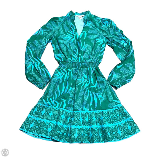 Dress Designer By Lilly Pulitzer In Blue & Green, Size: Xxs
