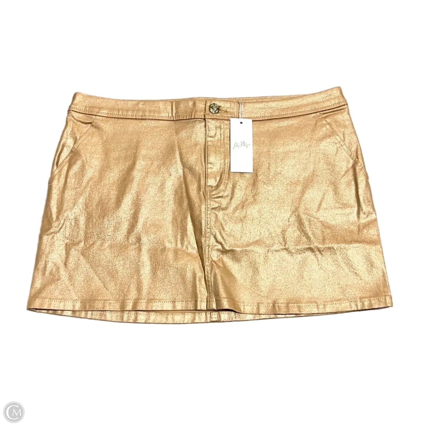 Skirt Designer By Lilly Pulitzer In Gold, Size: 8