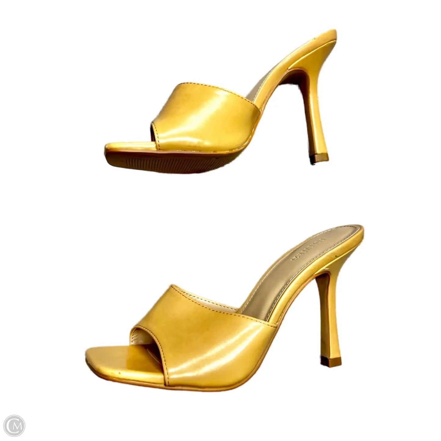 Sandals Heels Stiletto By Sam Edelman In Yellow, Size: 7.5