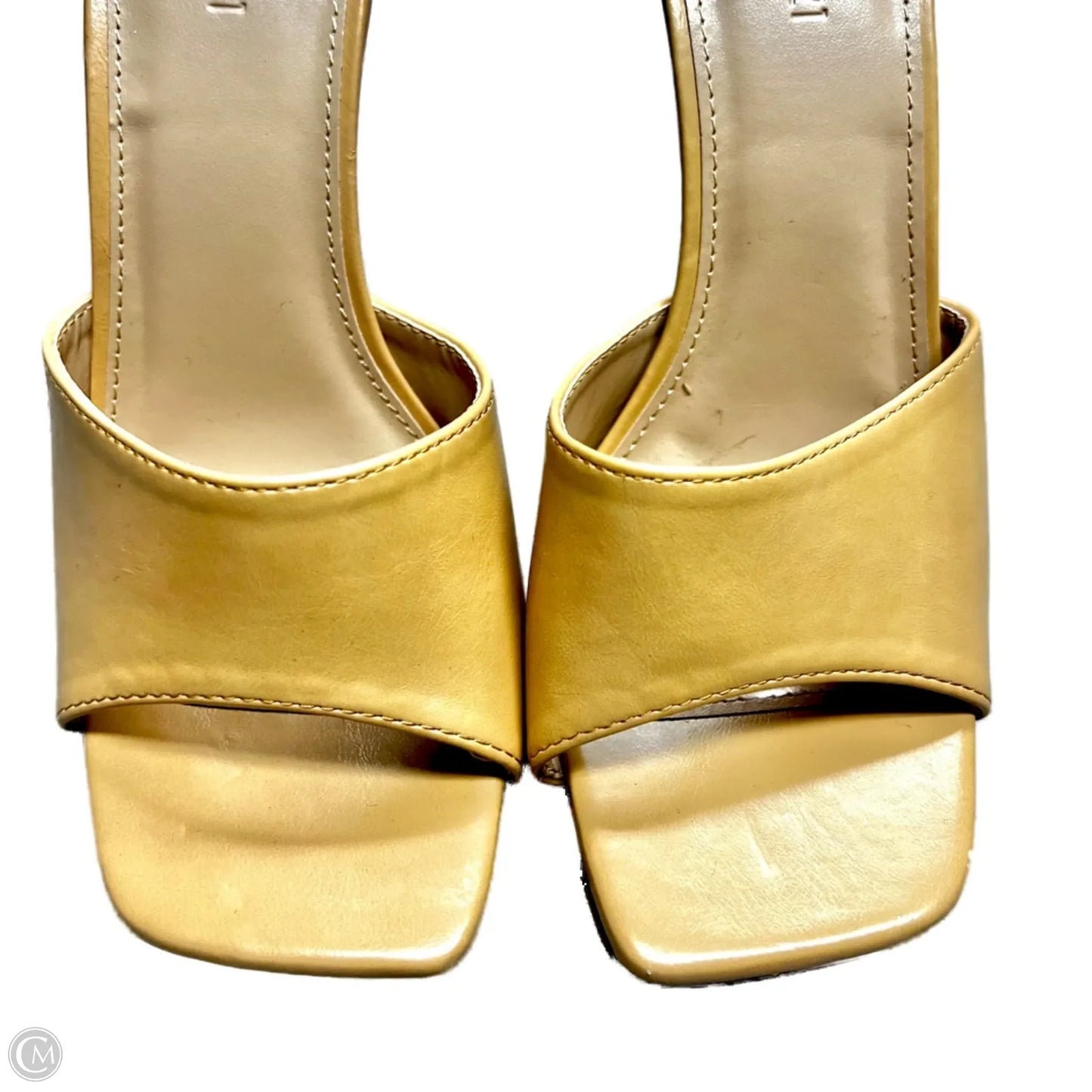 Sandals Heels Stiletto By Sam Edelman In Yellow, Size: 7.5
