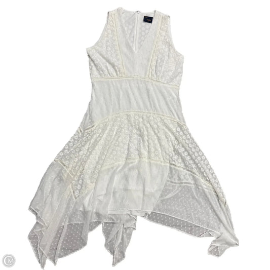 Dress Casual Maxi By Just Taylor In White, Size: L