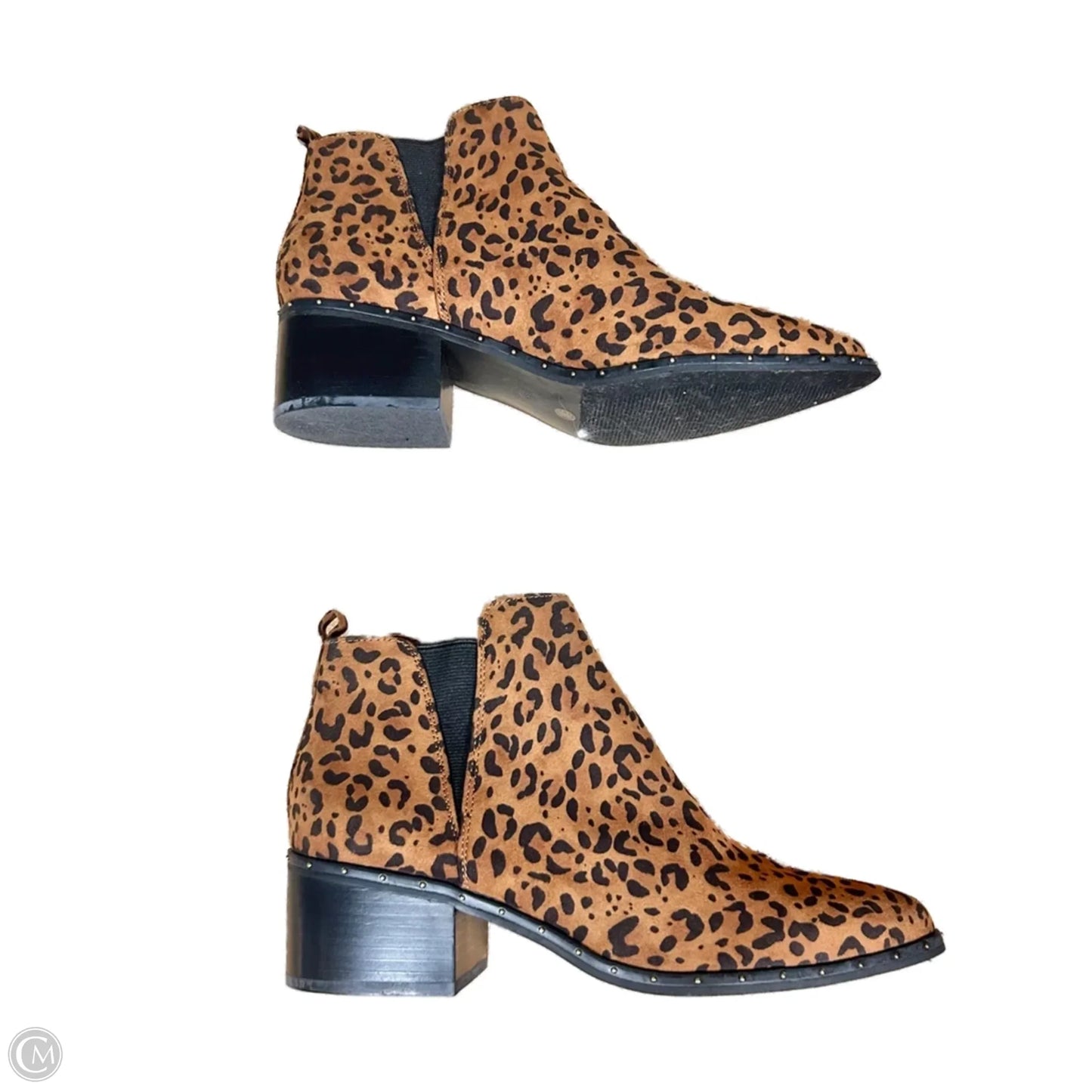 Boots Ankle Heels By Bar Iii In Animal Print, Size: 7