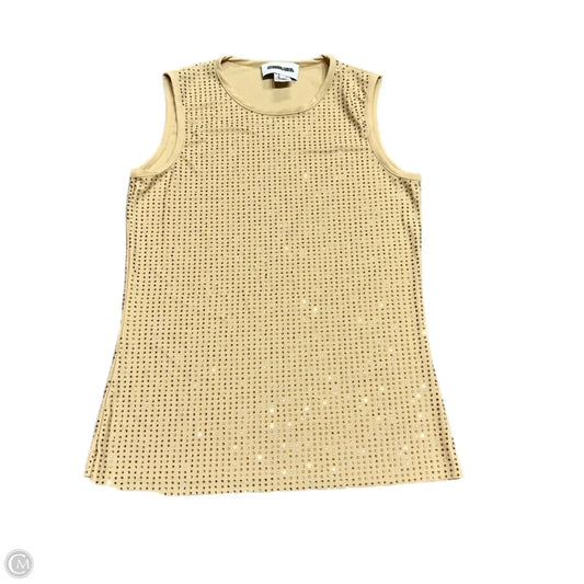 Top Sleeveless By Saintart In Tan, Size: S