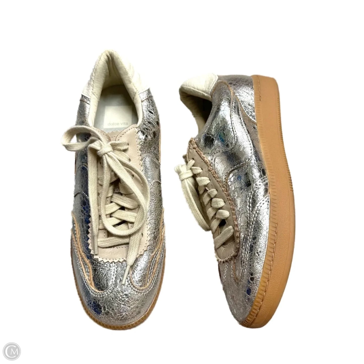 Shoes Sneakers By Dolce Vita In Silver, Size: 7