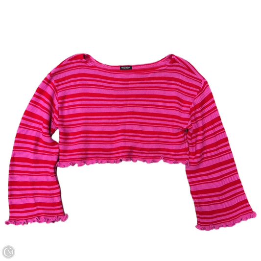 Sweater By Nasty Gal In Pink & Red, Size: M