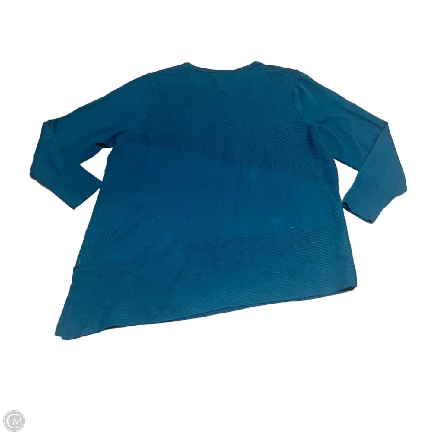 Sweater By Chicos In Teal, Size: Xl