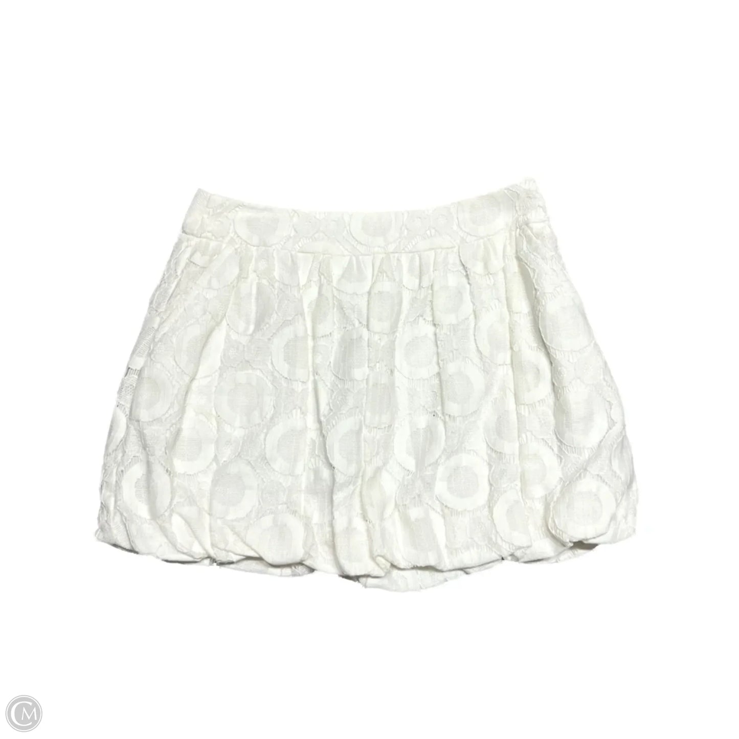 Skirt Mini By Trina By Trina Turk In White, Size: 0