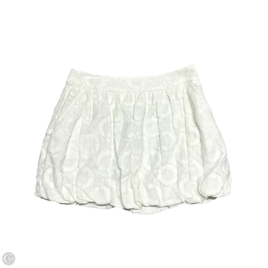 Skirt Mini By Trina By Trina Turk In White, Size: 0