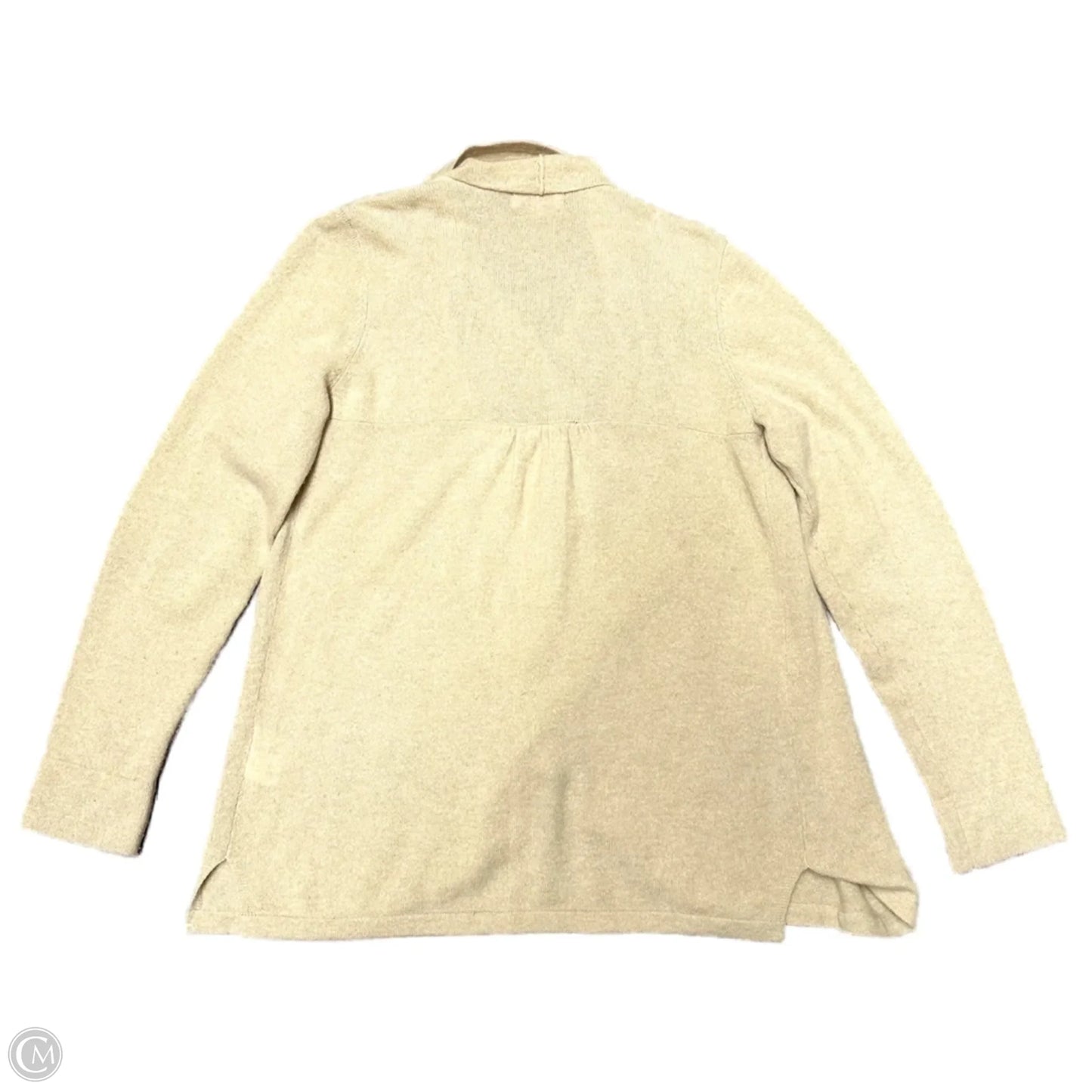 Sweater Cardigan Designer By Lilly Pulitzer In Tan, Size: L