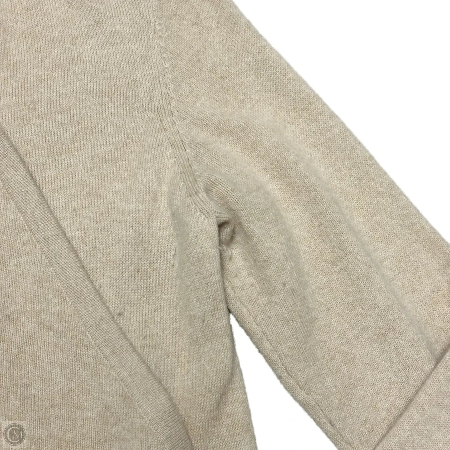 Sweater Cardigan Designer By Lilly Pulitzer In Tan, Size: L